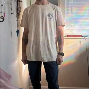 Men's Cream Graphic T-Shirt